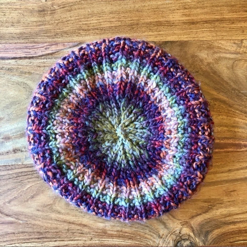 Rainbow Knit Hat